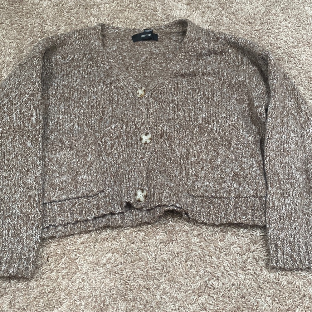 button up sweater